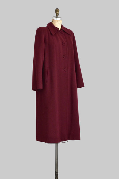 1940s Burgundy Coat - Pickled Vintage