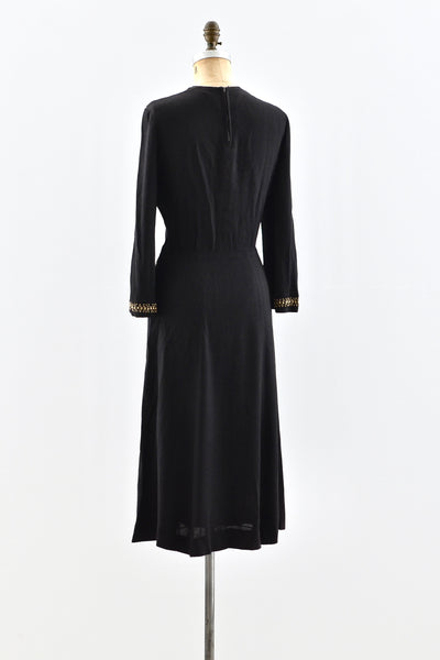 40s Studded Dress - Pickled Vintage