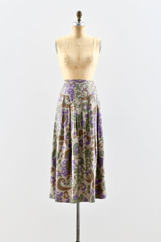 Autumnal Midi Skirt - Pickled Vintage