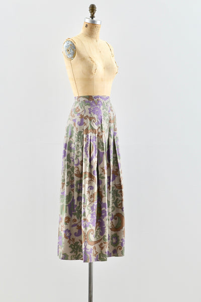 Autumnal Midi Skirt - Pickled Vintage