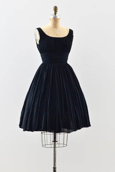 1950s Silk Chiffon Dress - Pickled Vintage
