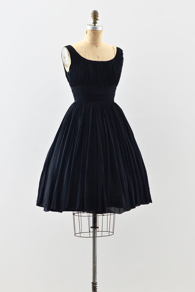 1950s Silk Chiffon Dress - Pickled Vintage