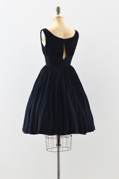 1950s Silk Chiffon Dress - Pickled Vintage