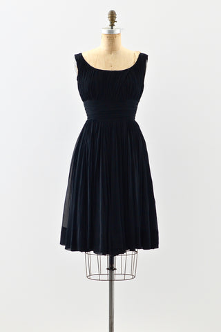 1950s Silk Chiffon Dress - Pickled Vintage