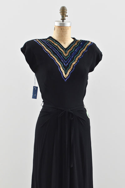 1940s Long Gown - Pickled Vintage