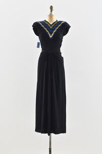 1940s Long Gown - Pickled Vintage