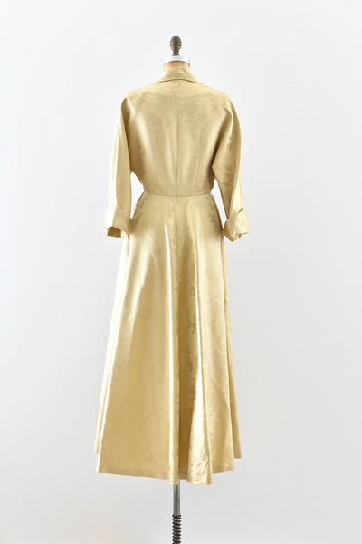 1940s Gold Hostess Gown - Pickled Vintage