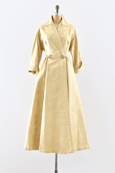 1940s Gold Hostess Gown - Pickled Vintage
