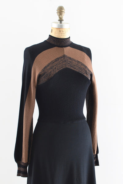 1970s Knit Dress - Pickled Vintage