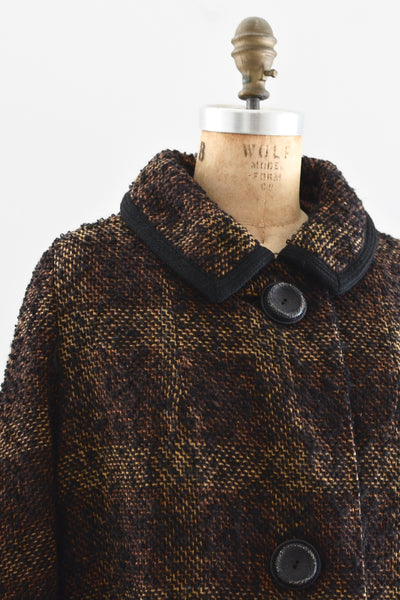 Boucle Wool Coat - Pickled Vintage