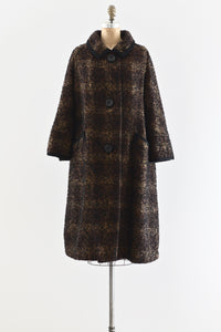 Boucle Wool Coat - Pickled Vintage