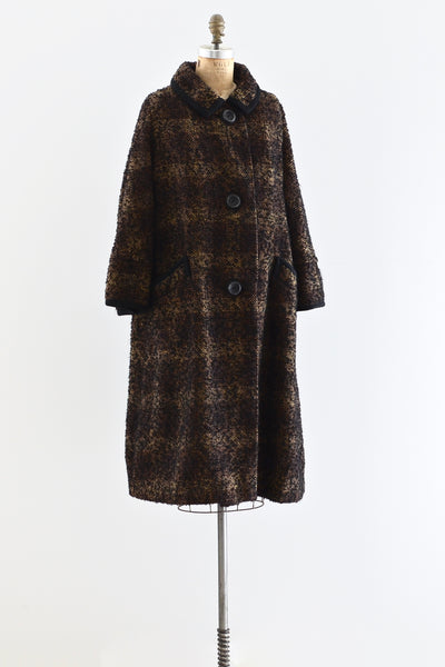 Boucle Wool Coat - Pickled Vintage
