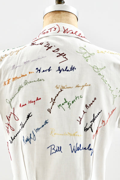 Rare 1940s Autograph Blouse - Pickled Vintage