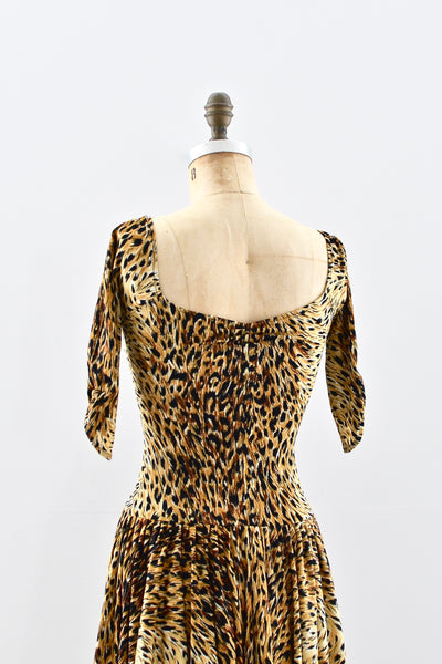Norma Kamali Leopard Dress - Pickled Vintage