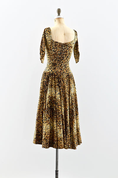 Norma Kamali Leopard Dress - Pickled Vintage