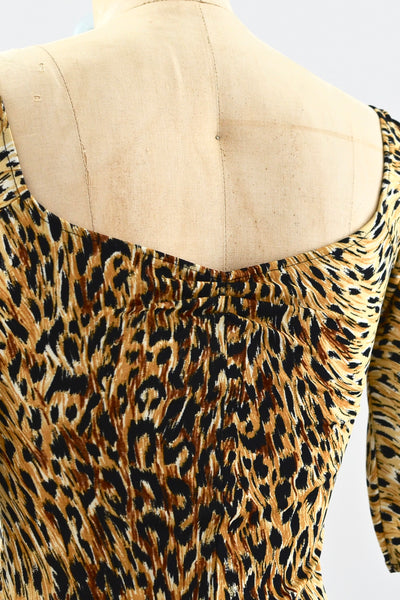 Norma Kamali Leopard Dress - Pickled Vintage