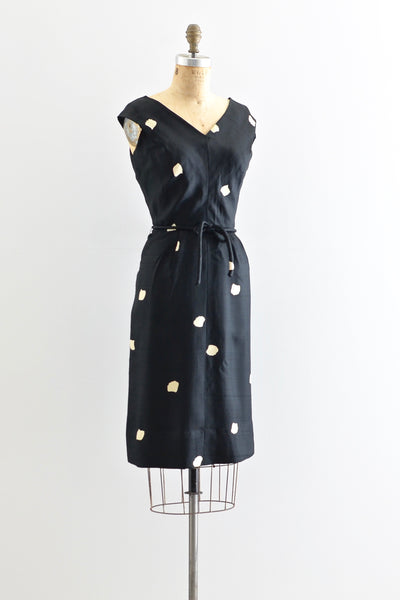 1950s Adele Simpson Silk Wiggle Dress - Pickled Vintage