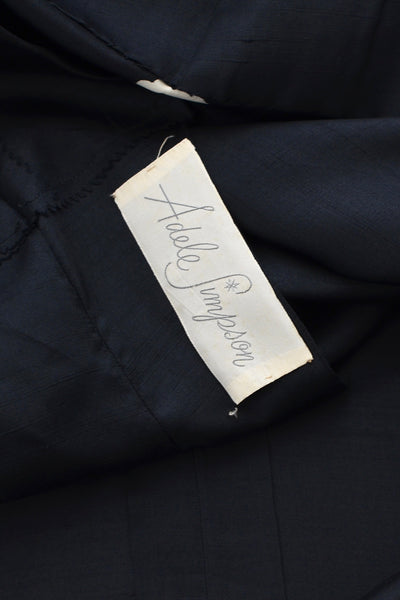 1950s Adele Simpson Silk Wiggle Dress - Pickled Vintage