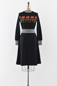 1970s Fleur Dress - Pickled Vintage
