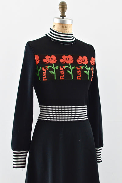 1970s Fleur Dress - Pickled Vintage