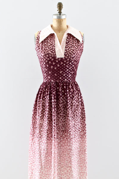 1970s Ombré Metallic Dress - Pickled Vintage