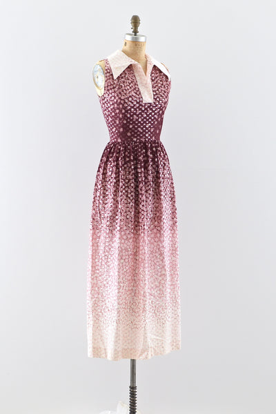 1970s Ombré Metallic Dress - Pickled Vintage