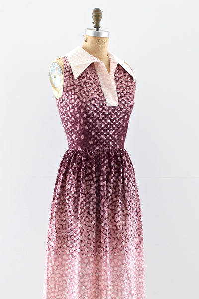 1970s Ombré Metallic Dress - Pickled Vintage