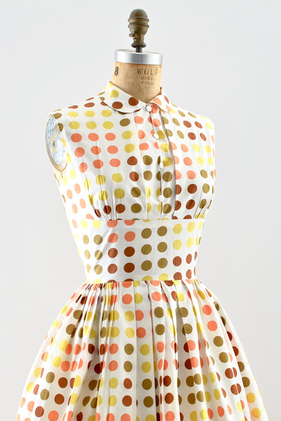 1950s Polka Dot Dress - Pickled Vintage