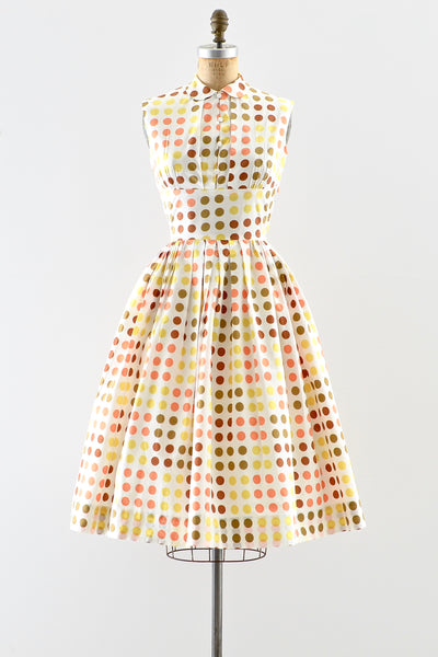 1950s Polka Dot Dress - Pickled Vintage