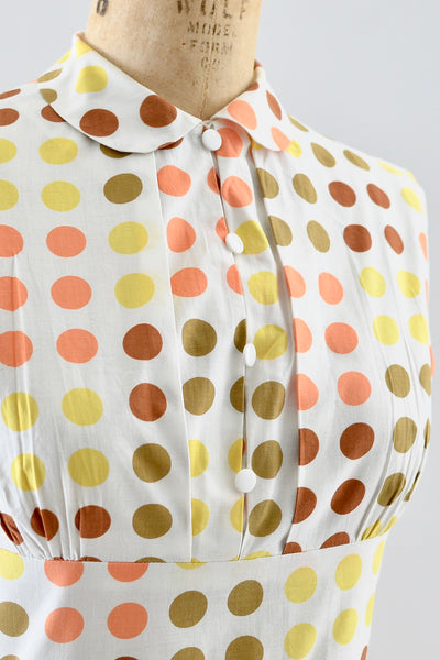 1950s Polka Dot Dress - Pickled Vintage