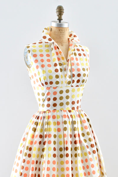 1950s Polka Dot Dress - Pickled Vintage