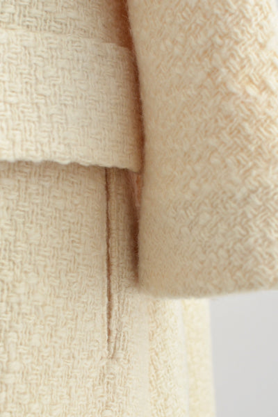 Basket Weave Wool Coat - Pickled Vintage
