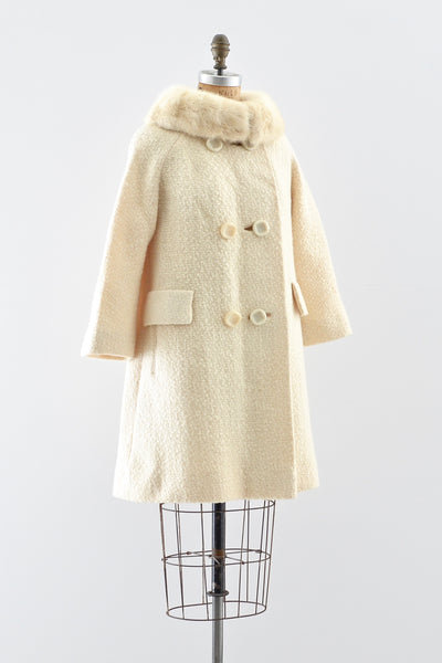 Basket Weave Wool Coat - Pickled Vintage