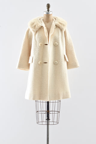 Basket Weave Wool Coat - Pickled Vintage