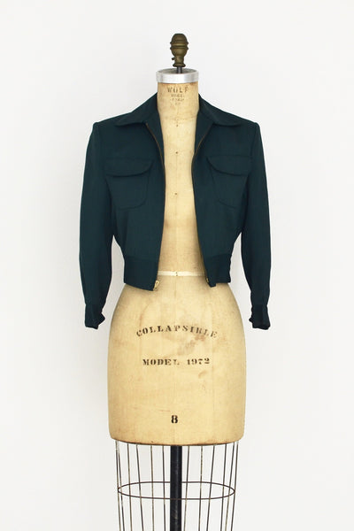 1940s Hunter Cropped Jacket - Pickled Vintage