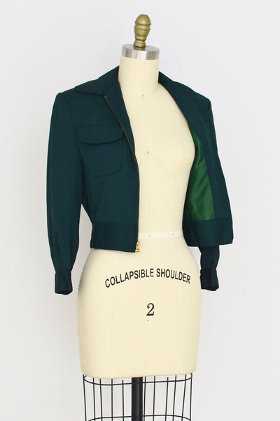 1940s Hunter Cropped Jacket - Pickled Vintage