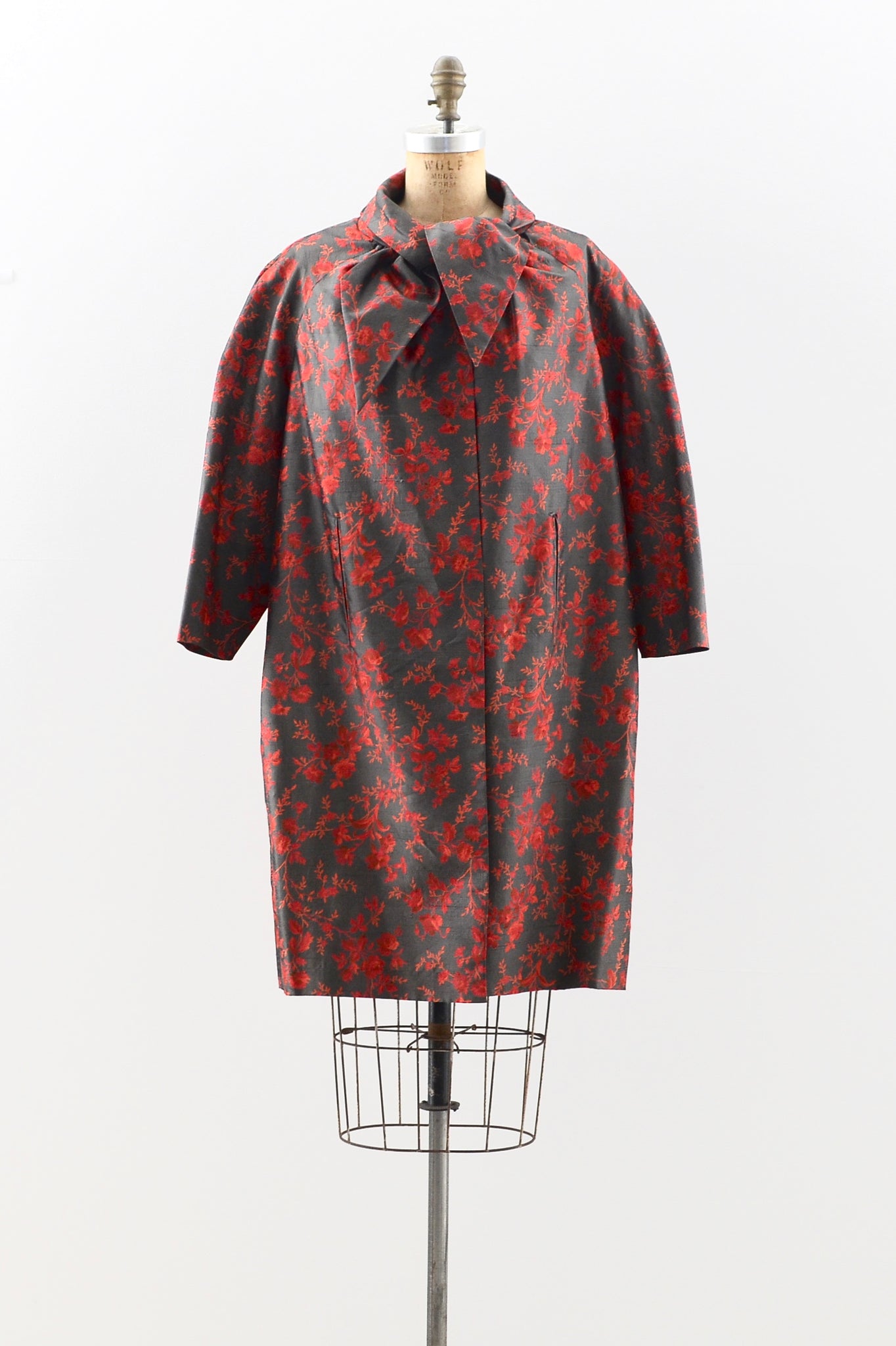 1958 YSL For Christian Dior Trapeze Coat / Numbered Christian Dior - Pickled Vintage