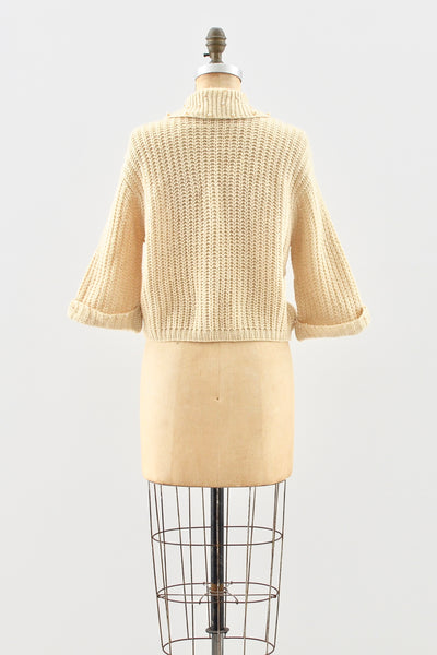 1950s Cable Knit Cardigan - Pickled Vintage