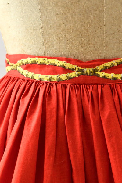 1950s Novelty Skirt - Pickled Vintage