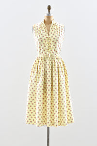 1950s Smocked Dress - Pickled Vintage