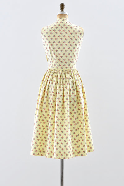 1950s Smocked Dress - Pickled Vintage