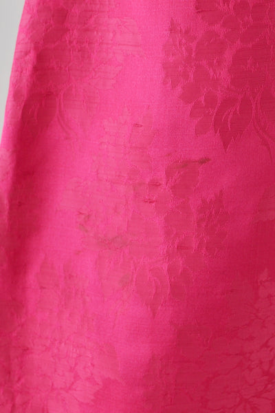 1960s Fuchsia Silk Dress - Pickled Vintage