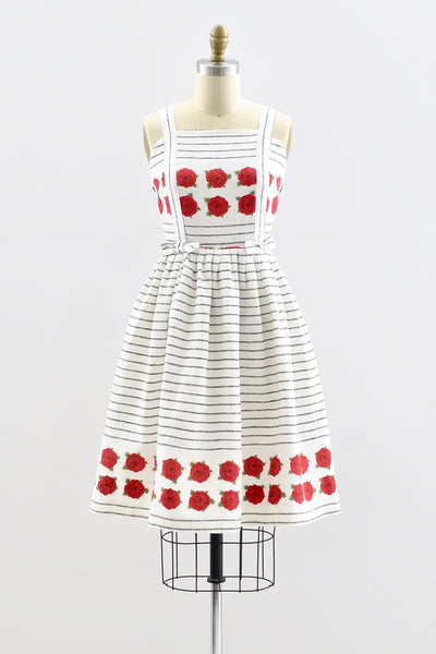Rose Print Dress - Pickled Vintage
