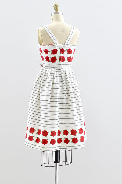 Rose Print Dress - Pickled Vintage