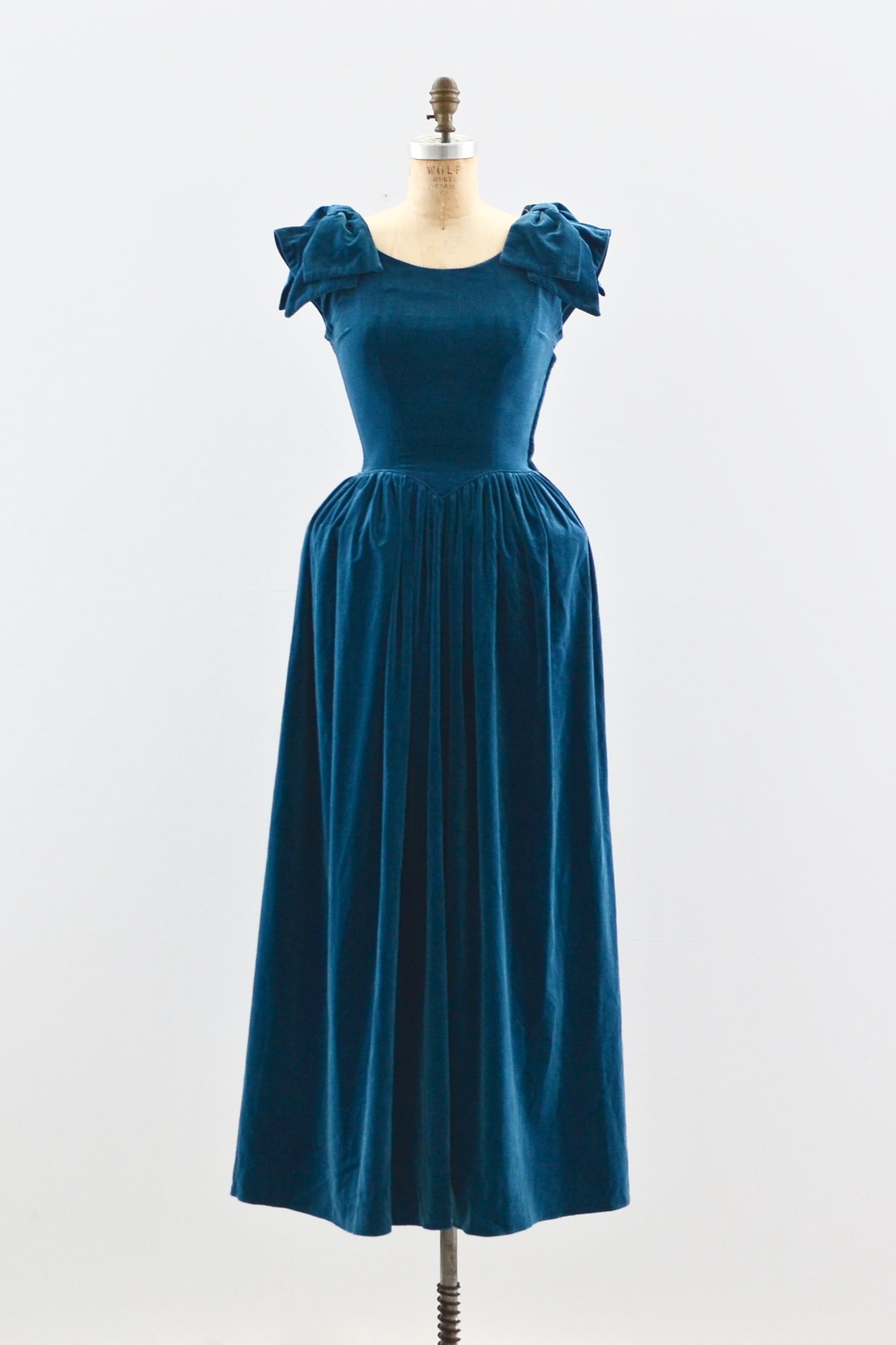 1950s Teal Dress - Pickled Vintage