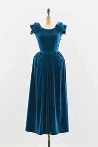 1950s Teal Dress - Pickled Vintage
