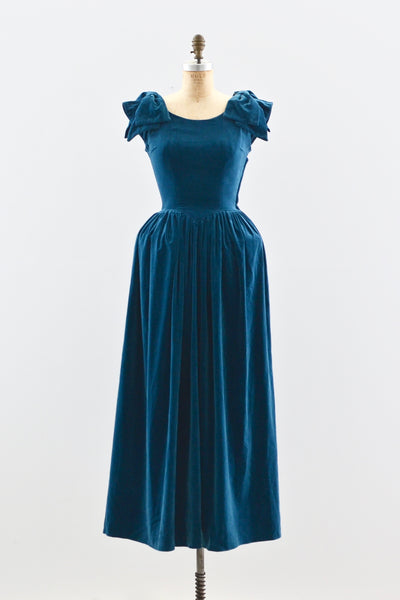 1950s Teal Dress - Pickled Vintage