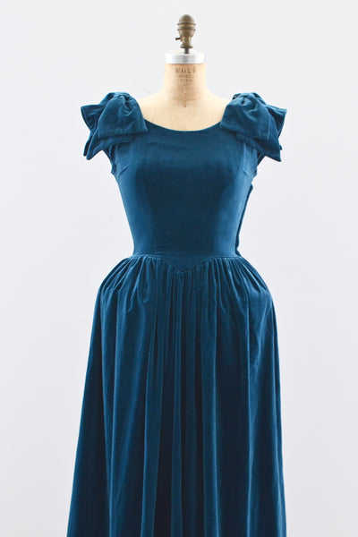 1950s Teal Dress - Pickled Vintage