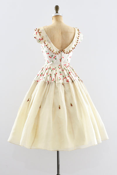 1950s Strawberry Dress - Pickled Vintage