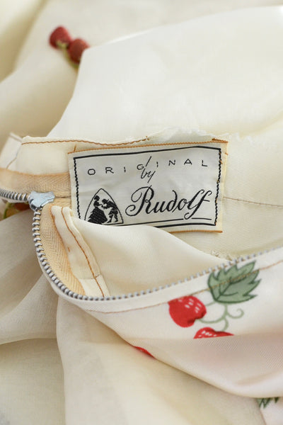 1950s Strawberry Dress - Pickled Vintage